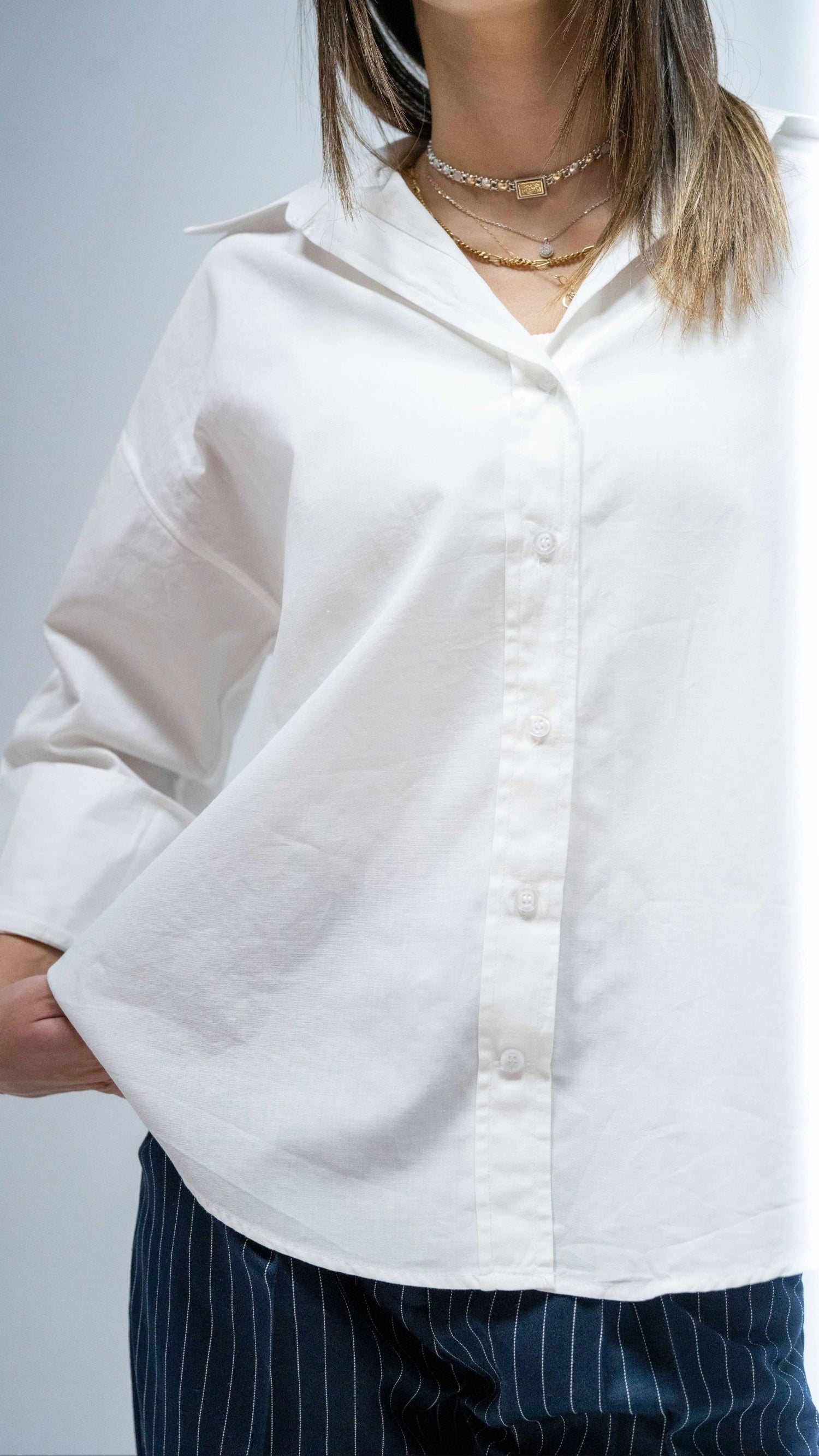 The Poplin Plain Shirt - White