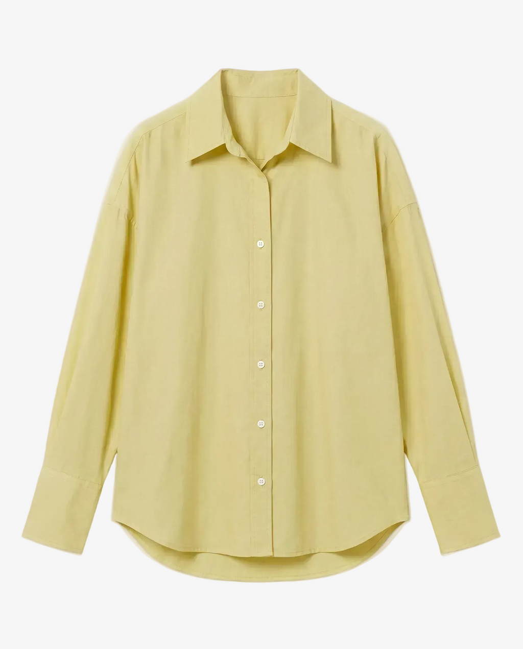 The Pale Butter Yellow Plain Shirt