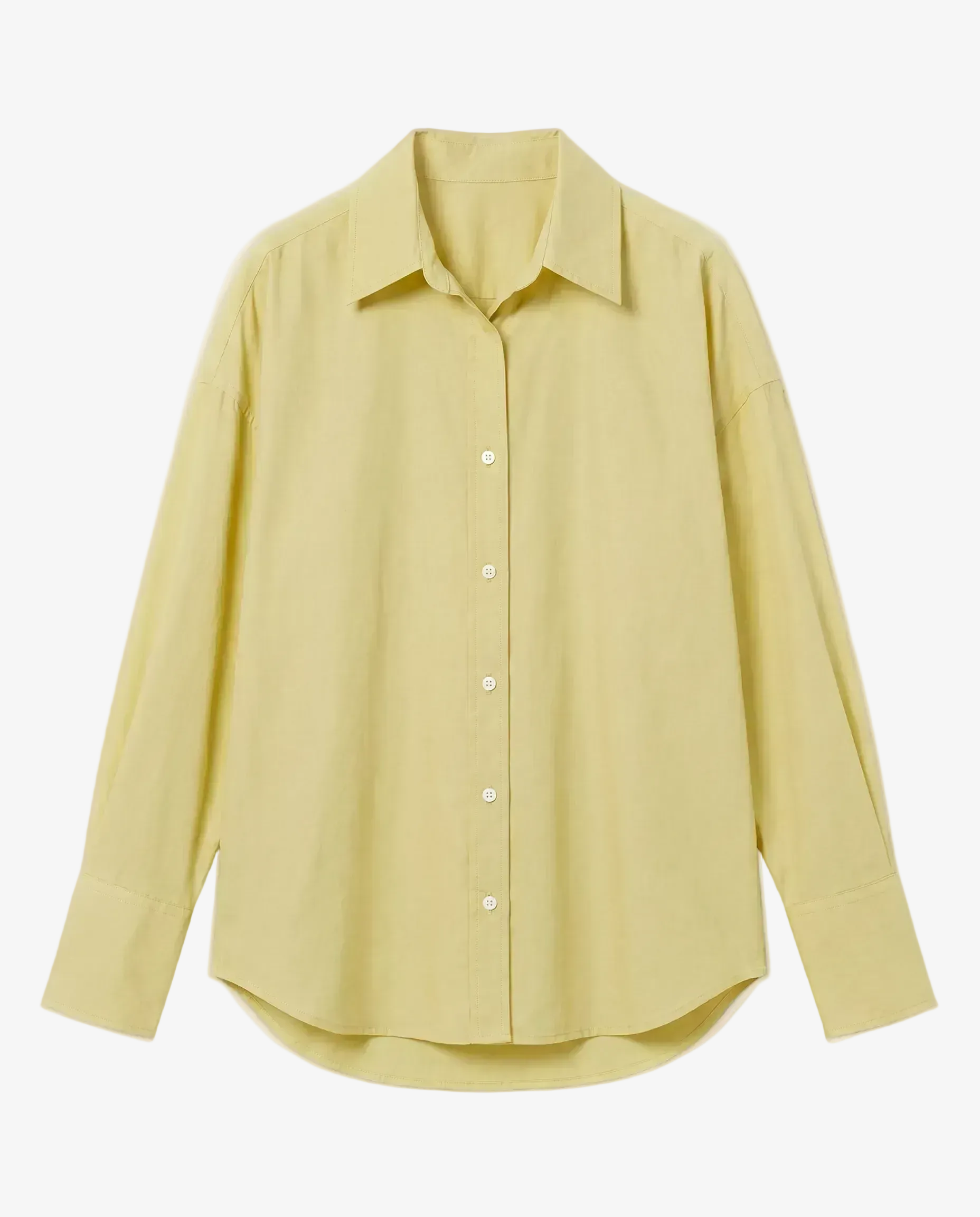 The Pale Butter Yellow Plain Shirt