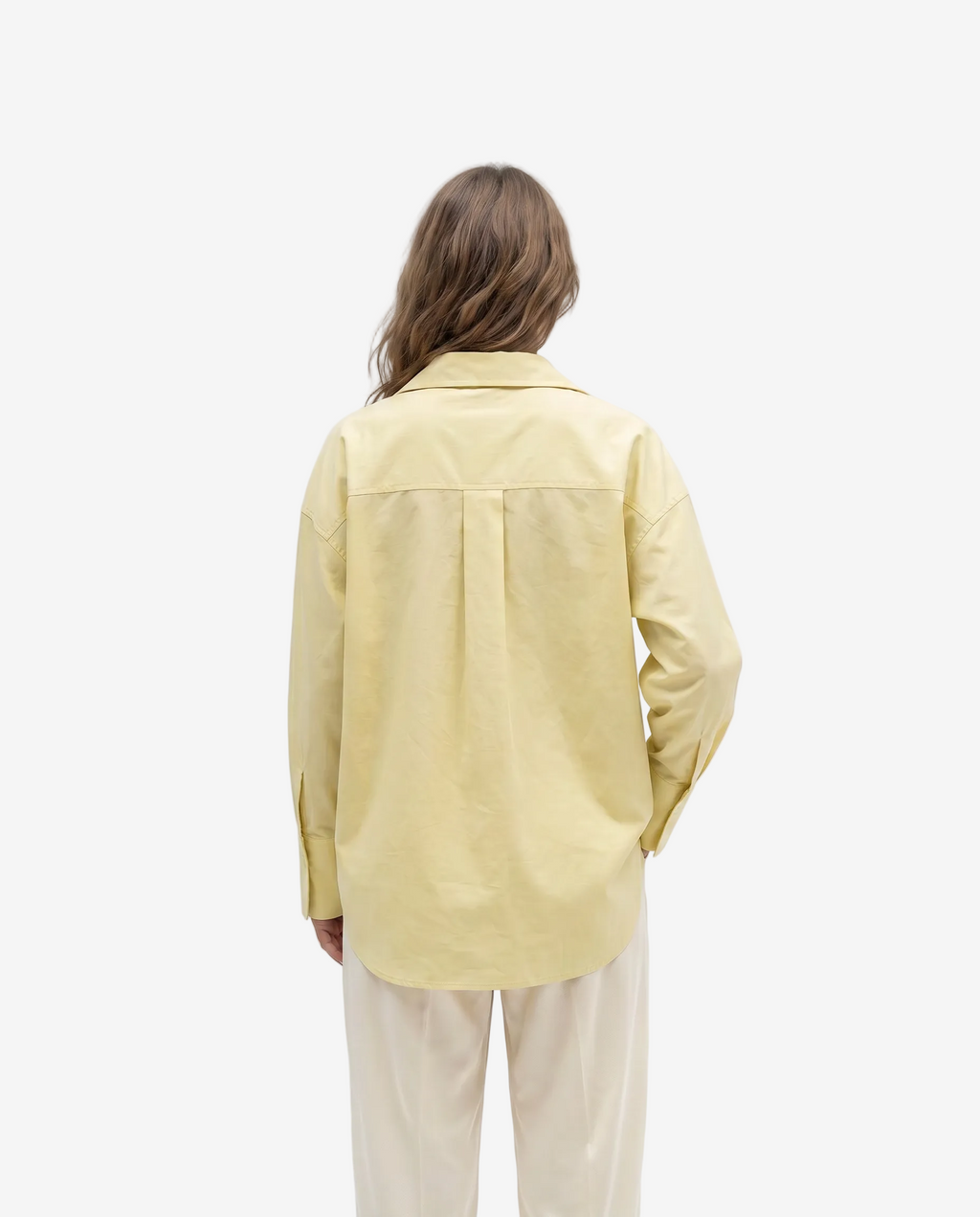 The Pale Butter Yellow Plain Shirt