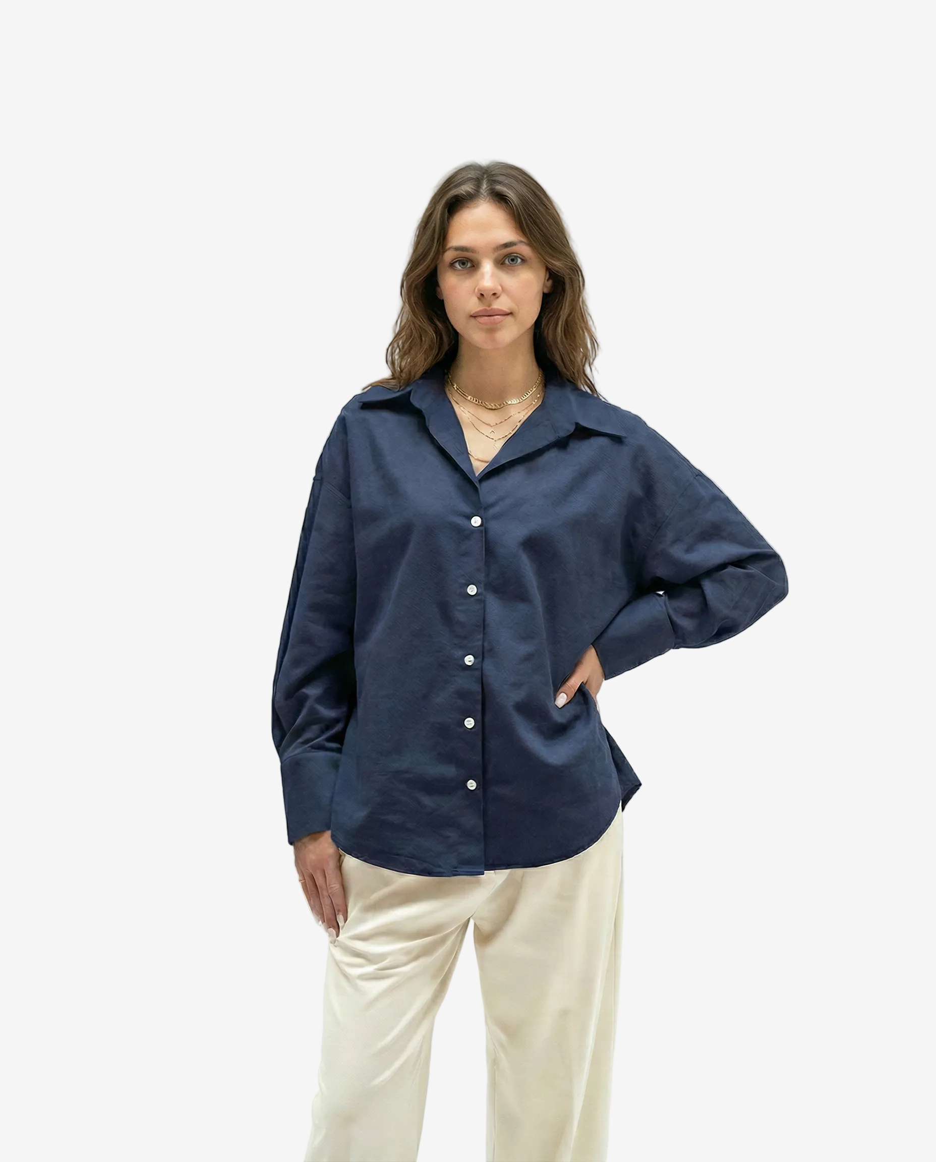 The Navy Blue Plain Shirt