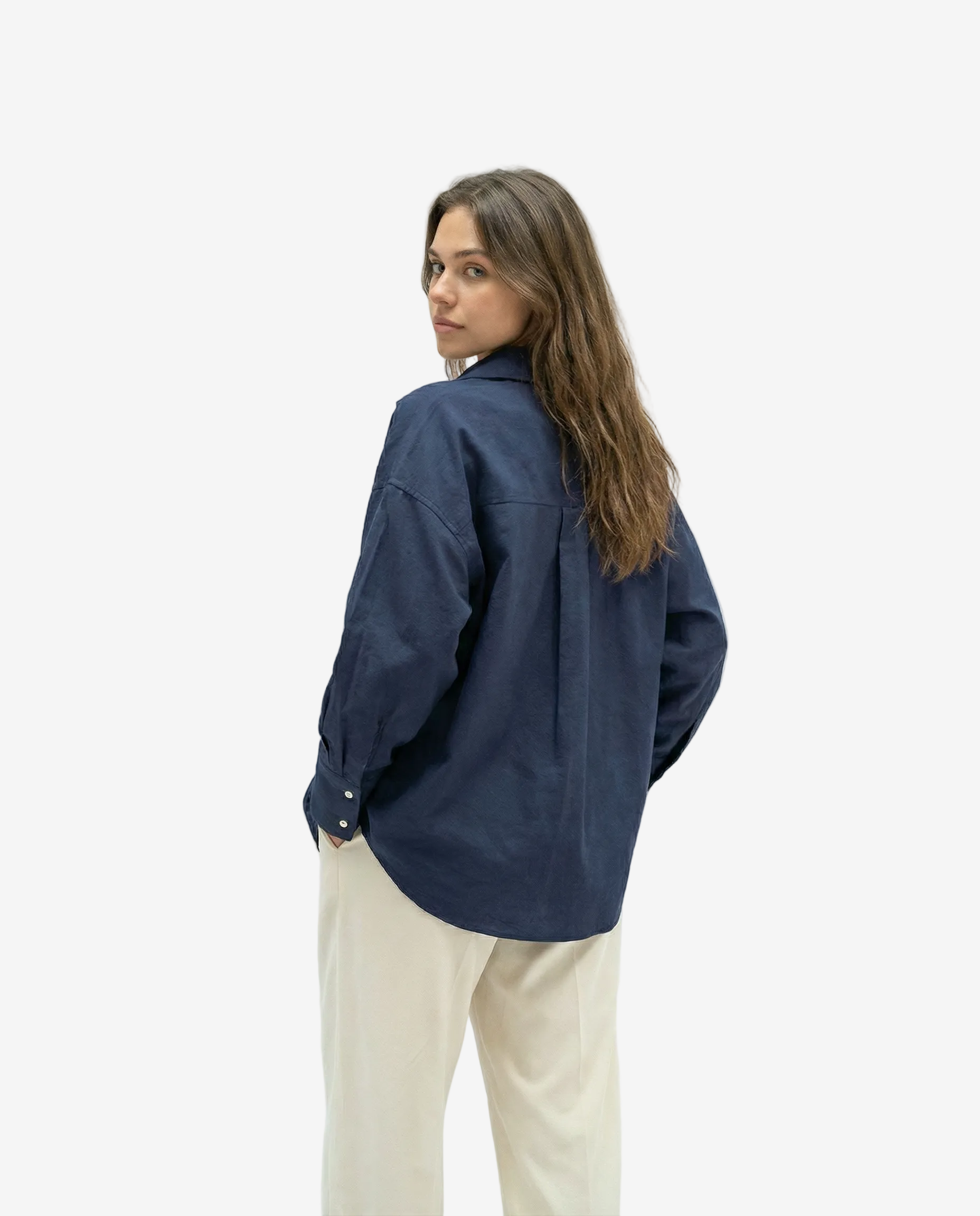 The Navy Blue Plain Shirt