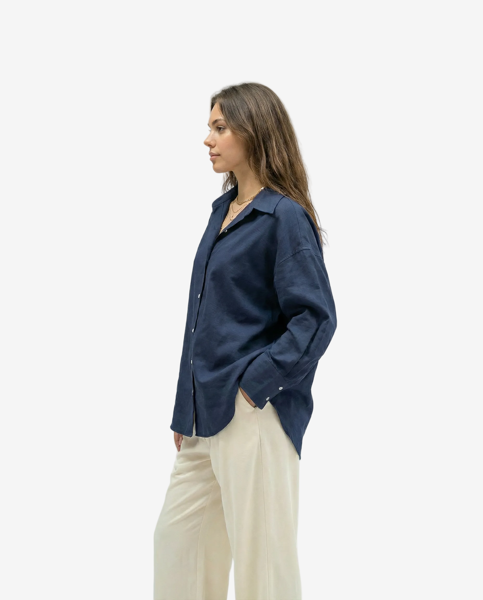 The Navy Blue Plain Shirt