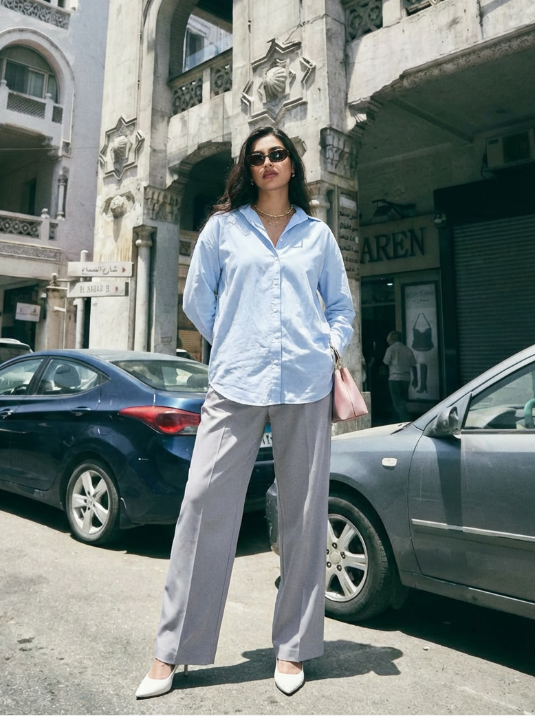 The Baby Blue Plain Shirt