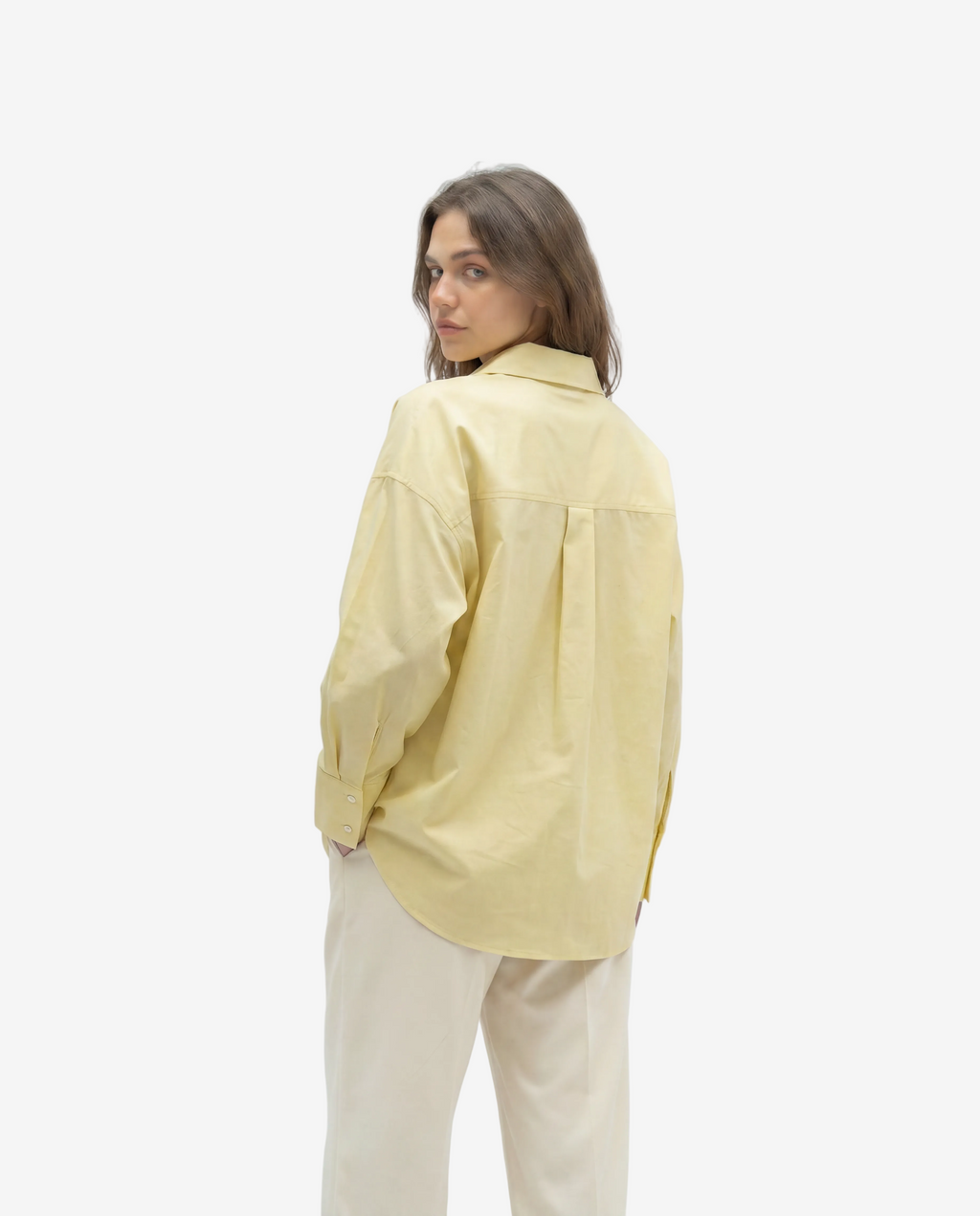 The Pale Butter Yellow Plain Shirt