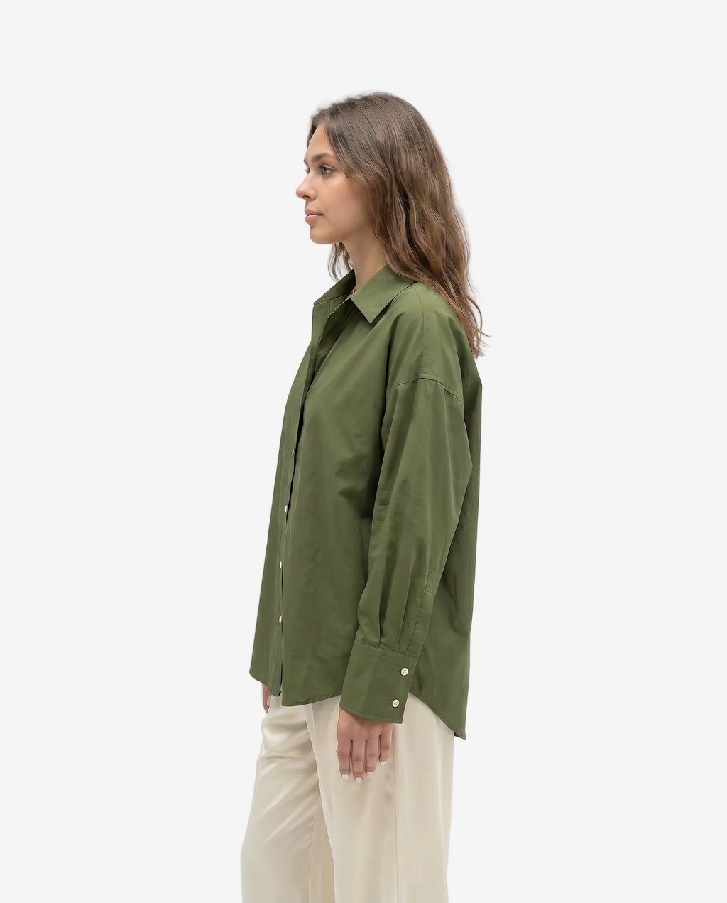The Olive Green Plain Shirt