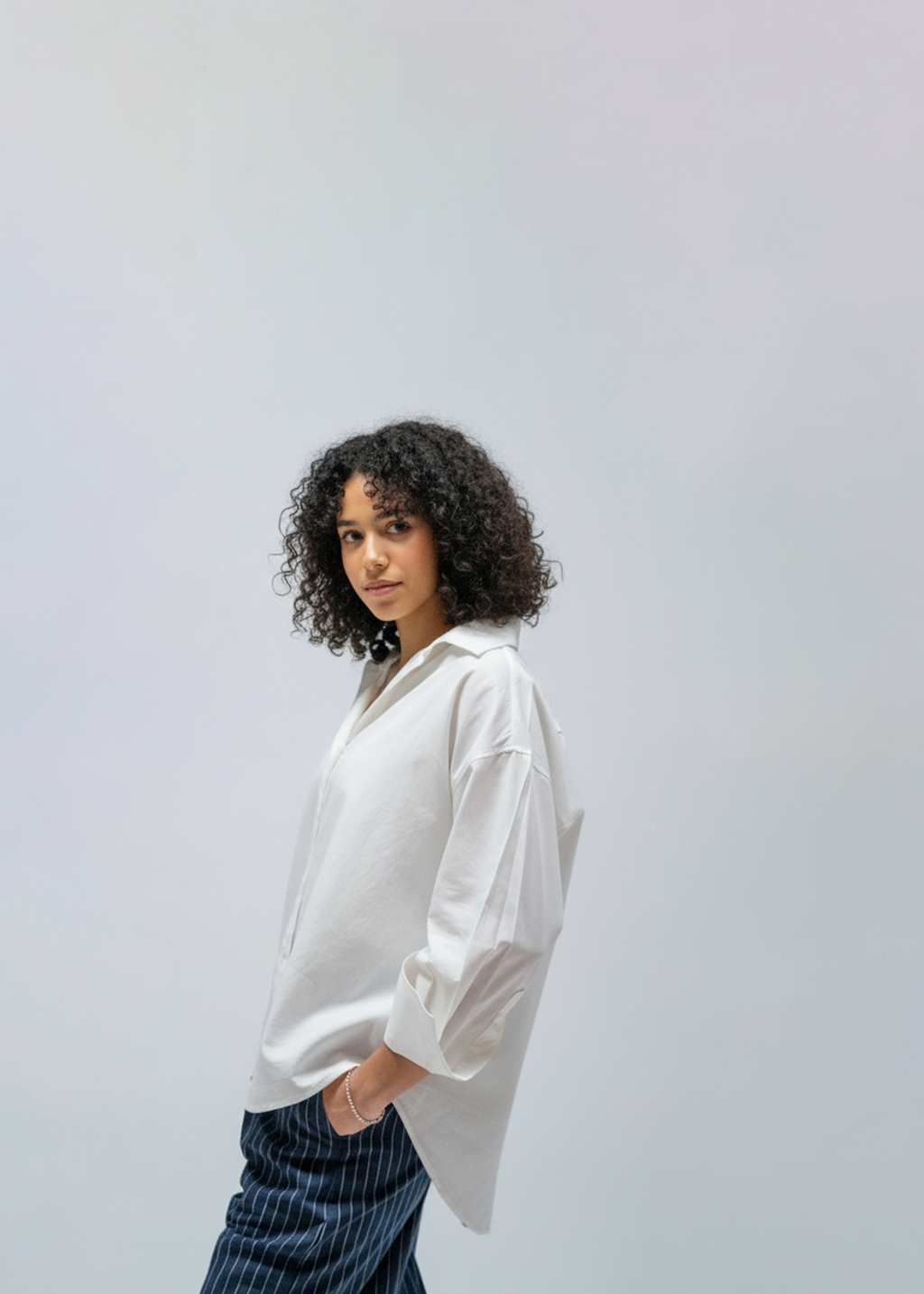 The Poplin Plain Shirt - White