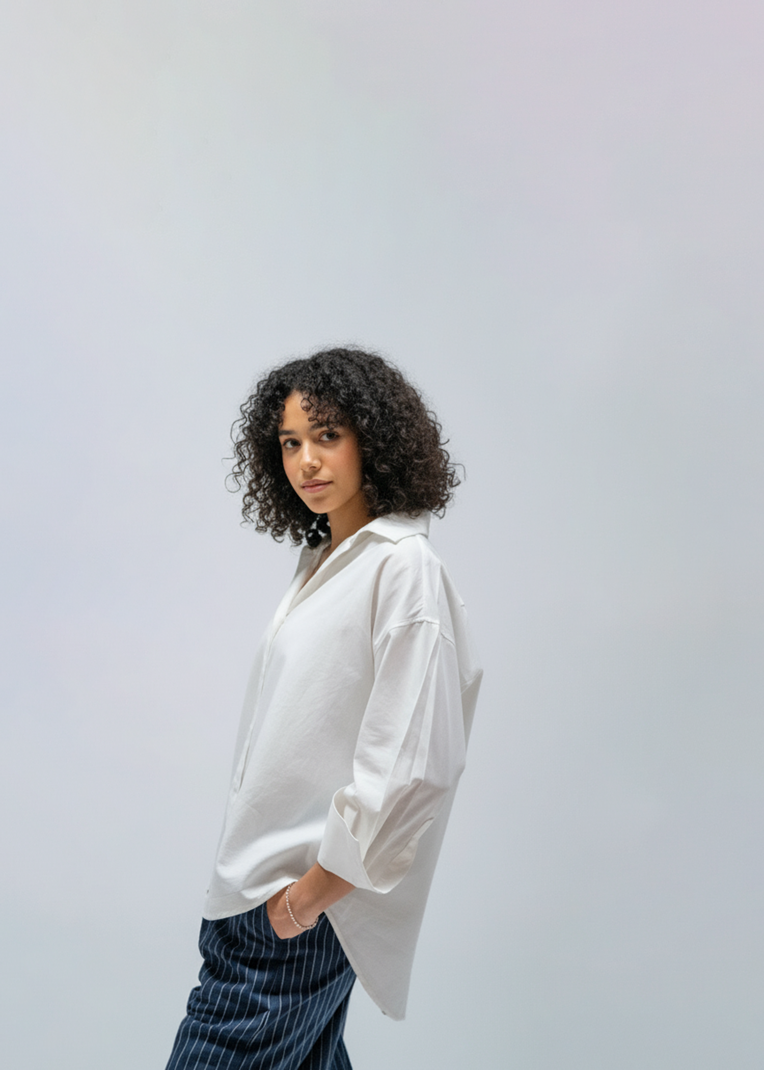 The Poplin Plain Shirt - White