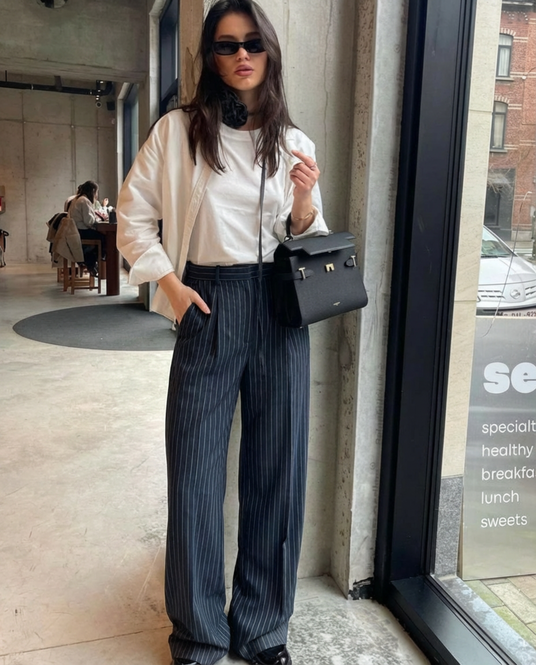 Pinstripe Trousers