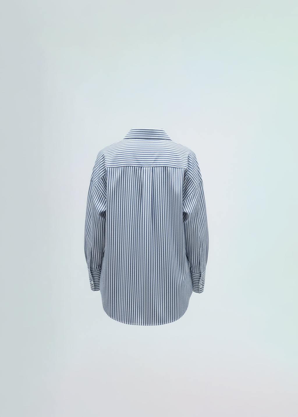 The Poplin Stripe Shirt – Blue on White