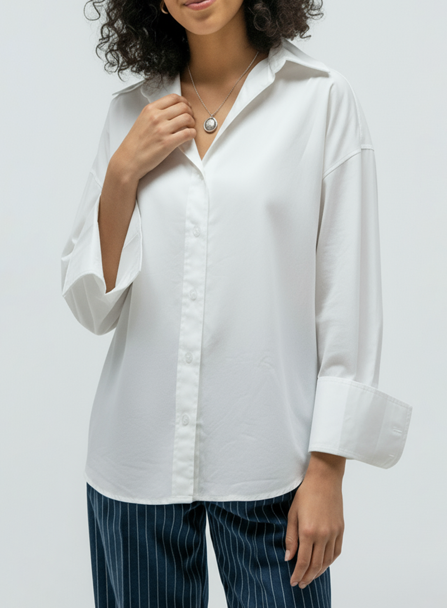 The Poplin Plain Shirt - White